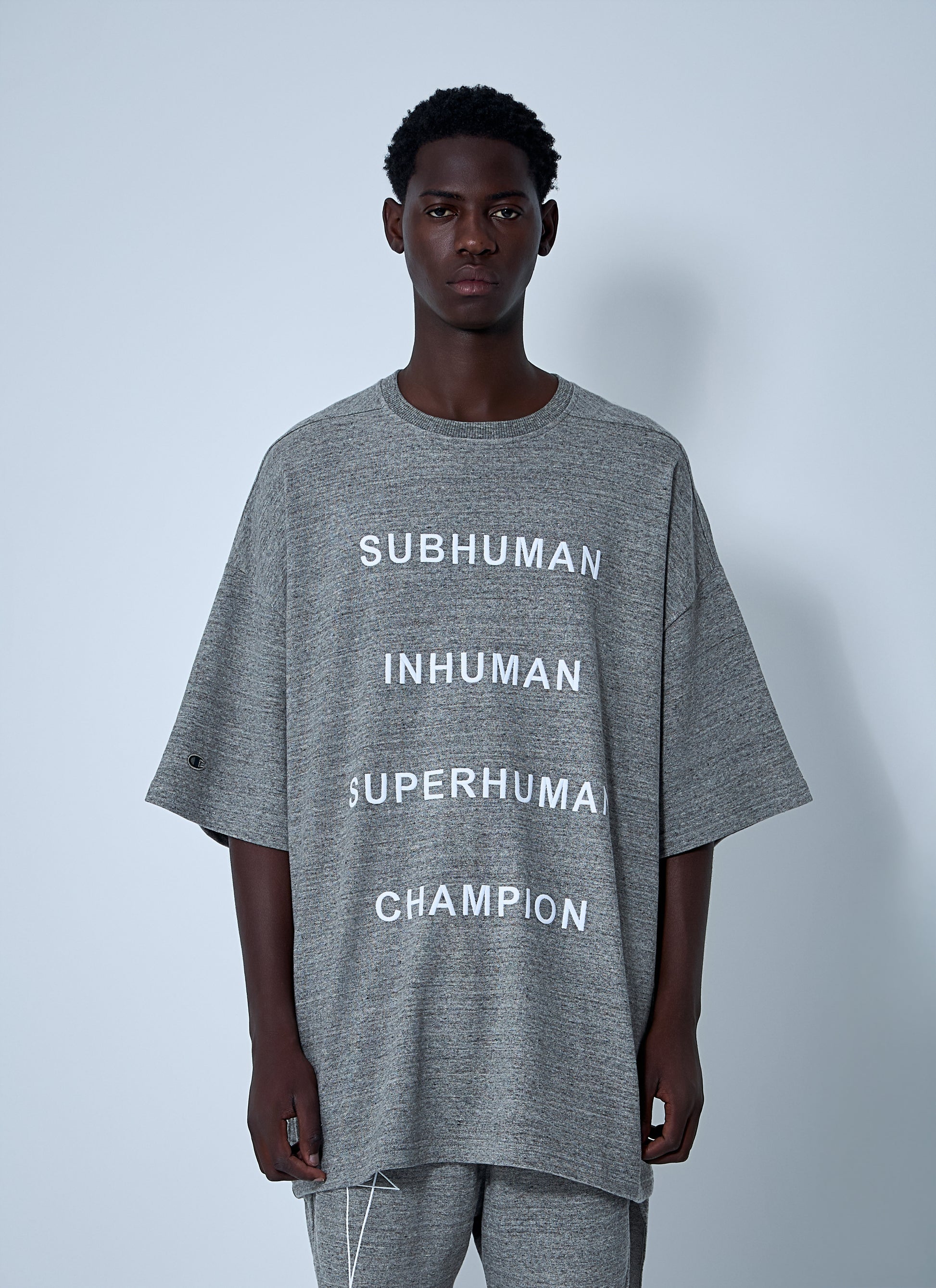 Rick Owens X Champion Men Tommy T-Shirt RICK OWENS