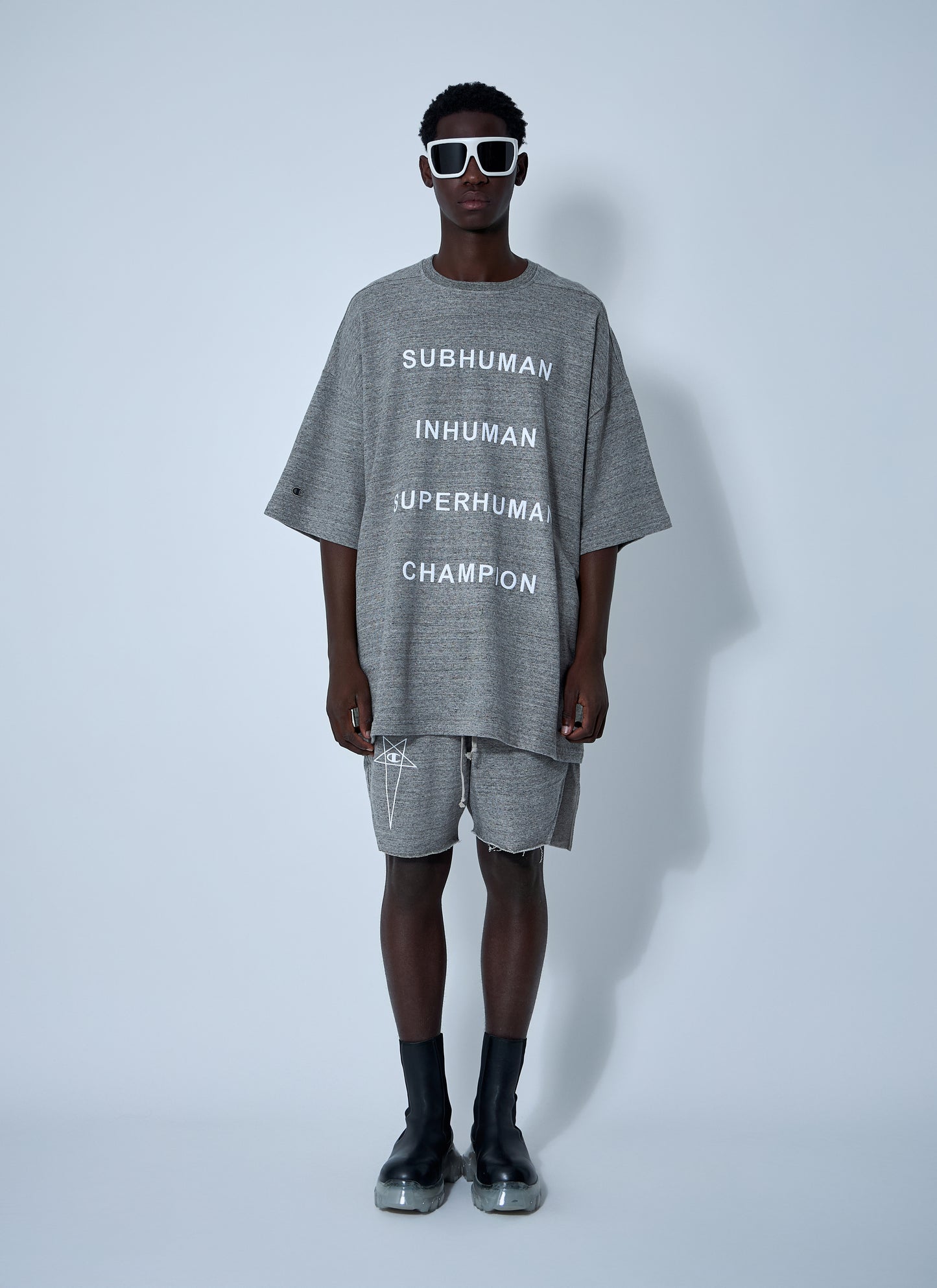 Rick Owens X Champion Men Tommy T-Shirt RICK OWENS