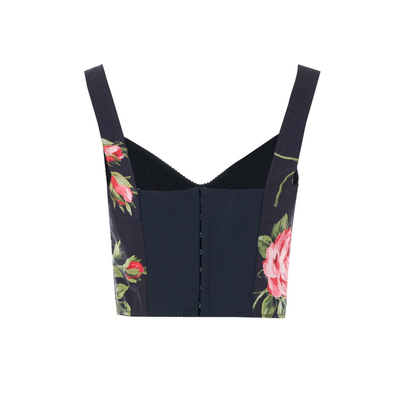 Dolce&Gabbana Women Rose Bouquet Print Bustier Top DOLCE & GABBANA