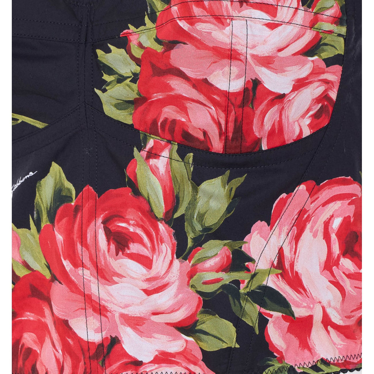 Dolce&Gabbana Women Rose Bouquet Print Bustier Top DOLCE & GABBANA