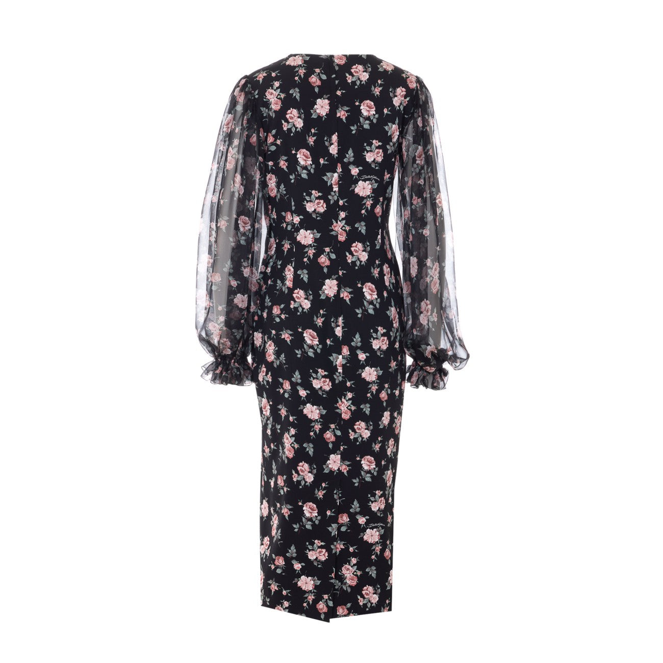 Dolce&Gabbana Women Rose Vintage Print Dress DOLCE & GABBANA