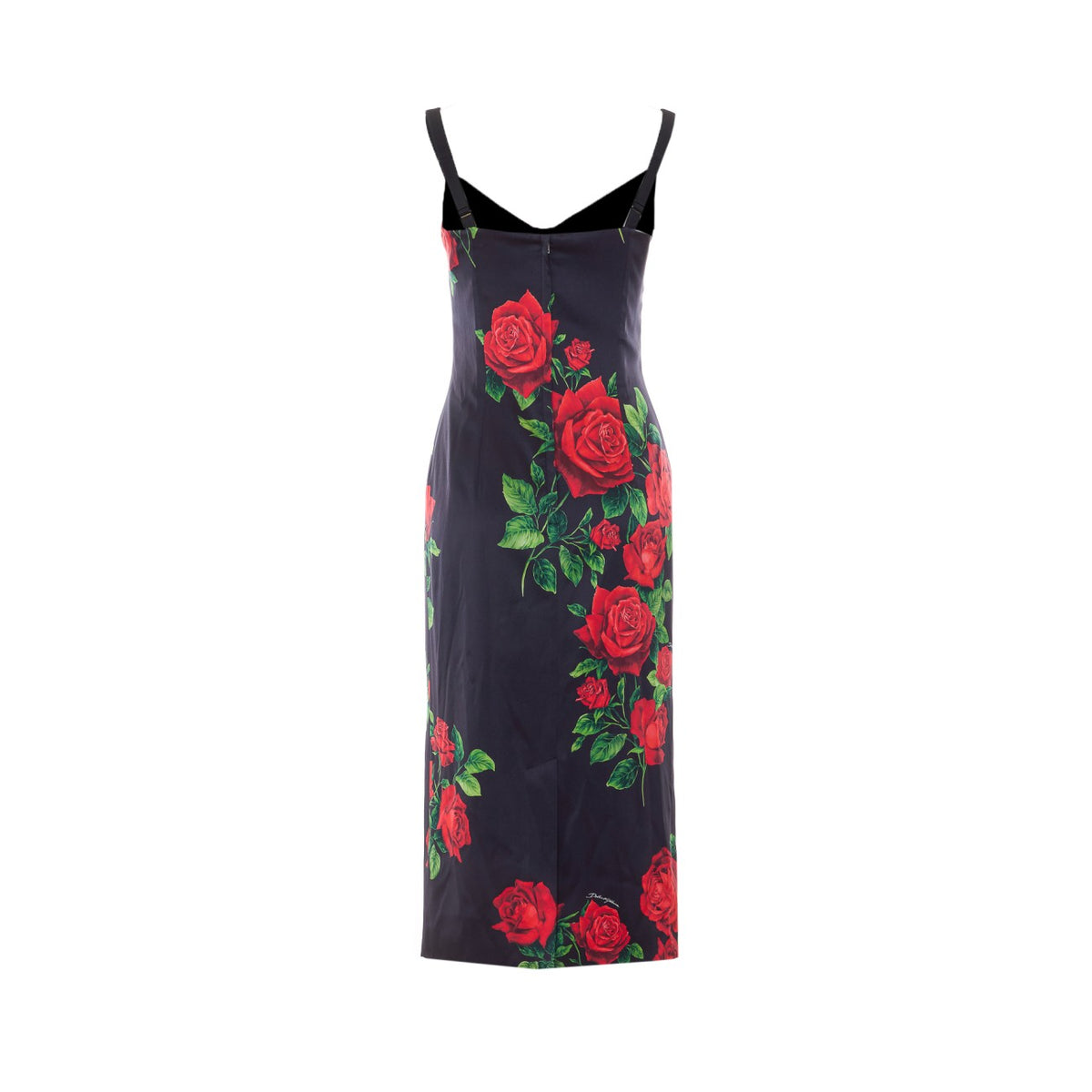 Dolce&Gabbana Women Roses Print Satin Dress DOLCE & GABBANA