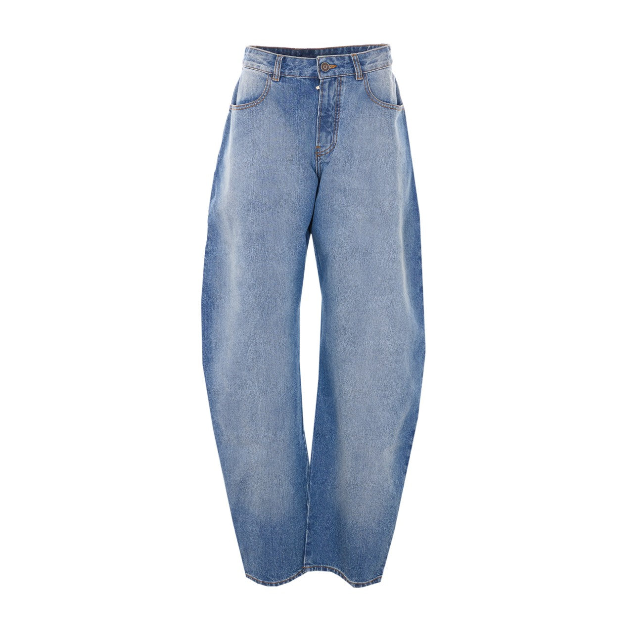 Alaia Women Round Denim Pants ALAIA