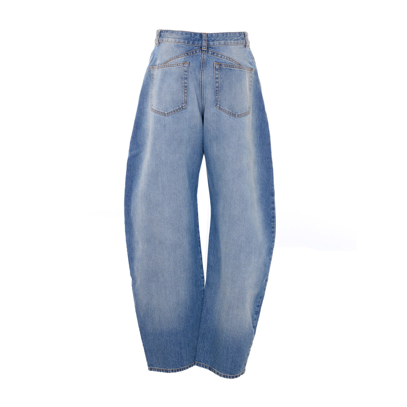 Alaia Women Round Denim Pants ALAIA