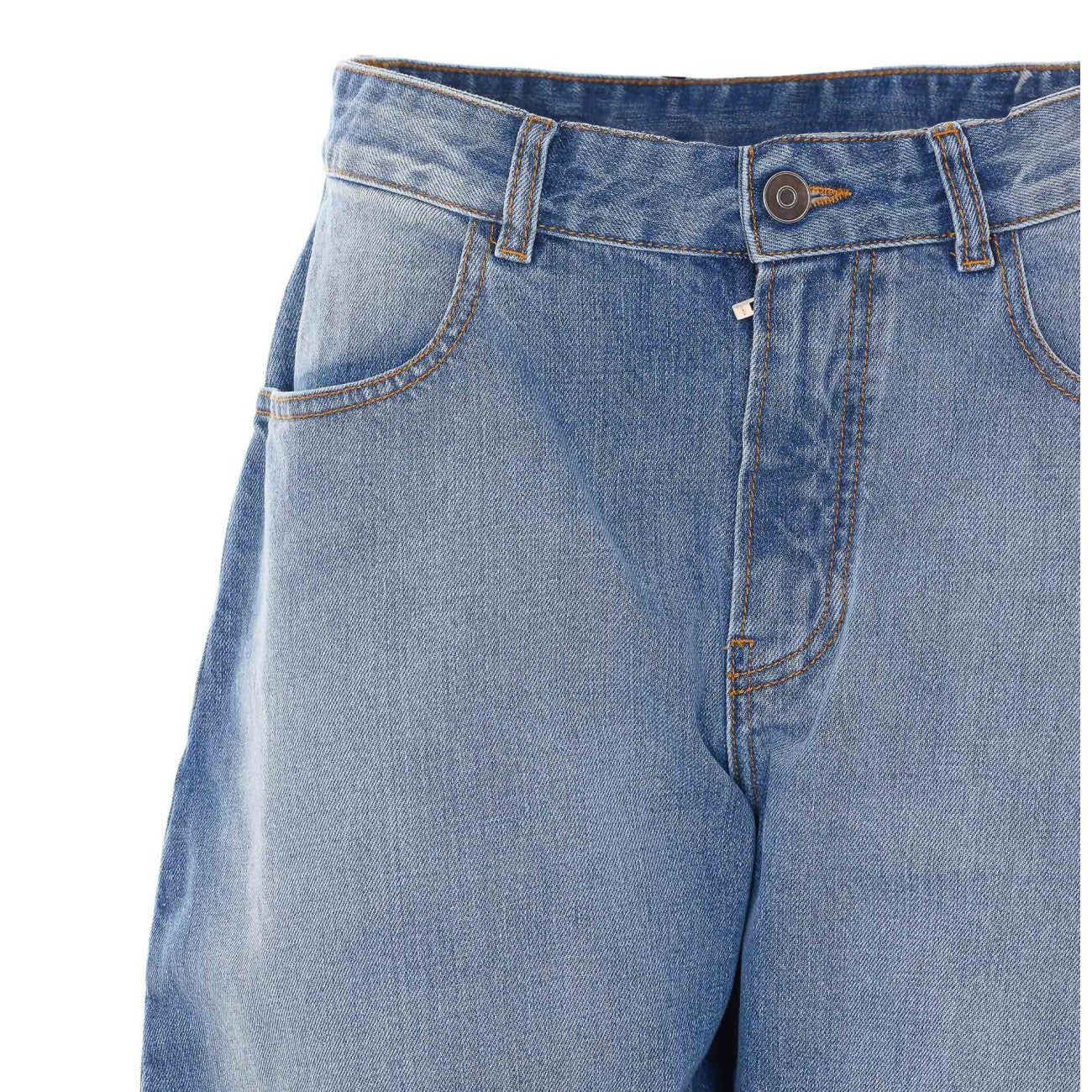Alaia Women Round Denim Pants ALAIA