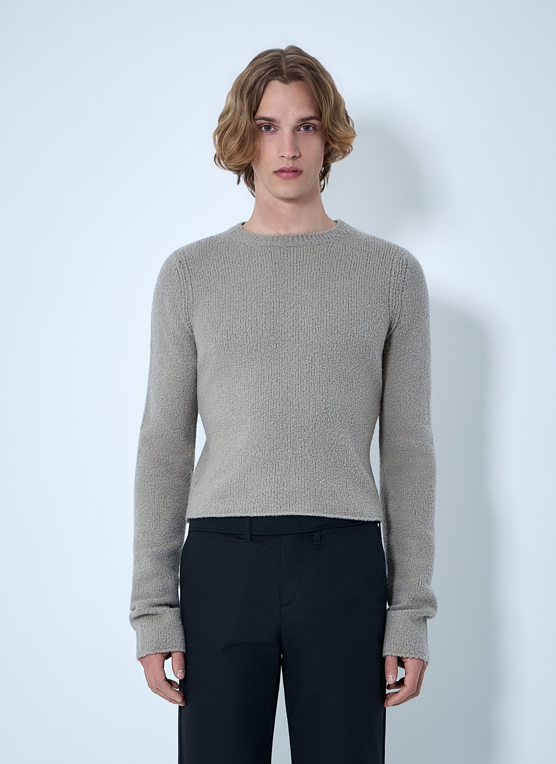 Rier Men Textured Knit Sweater RIER