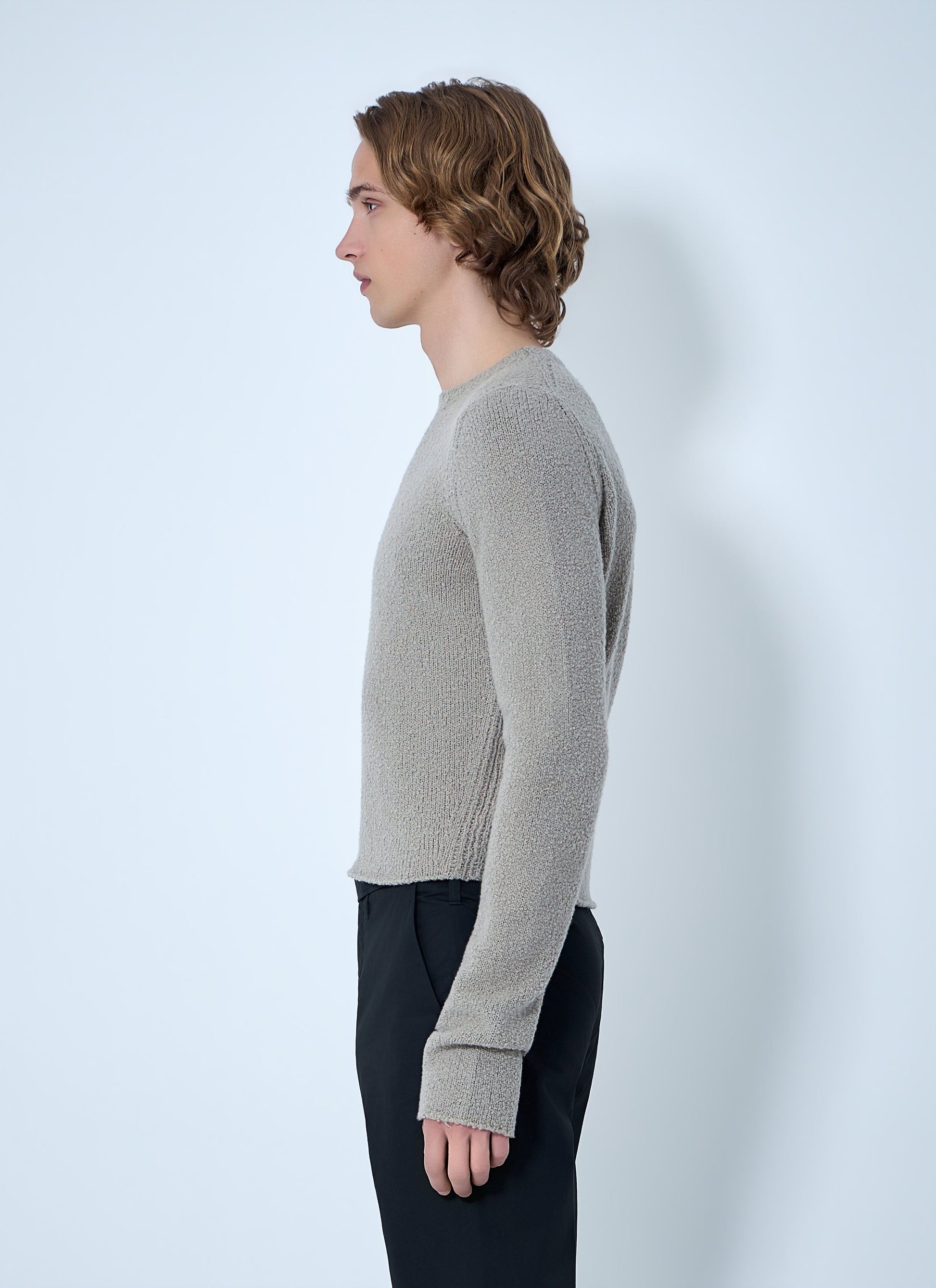 Rier Men Textured Knit Sweater RIER