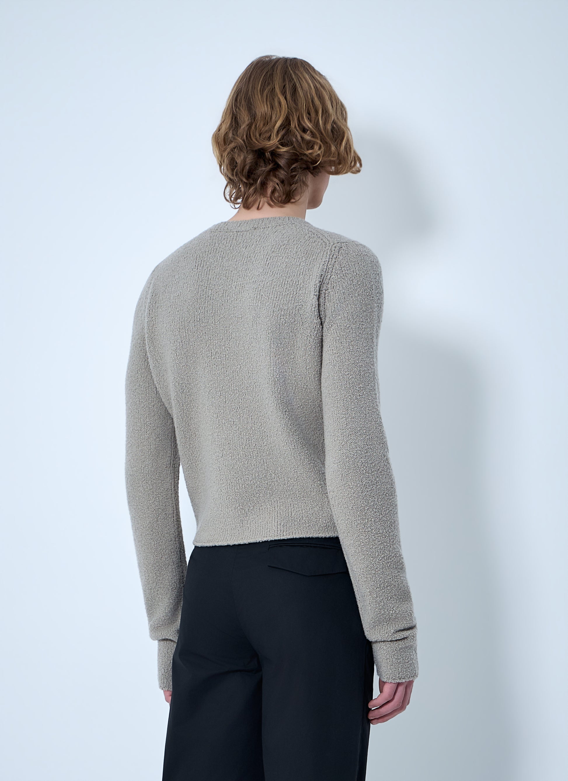 Rier Men Textured Knit Sweater RIER