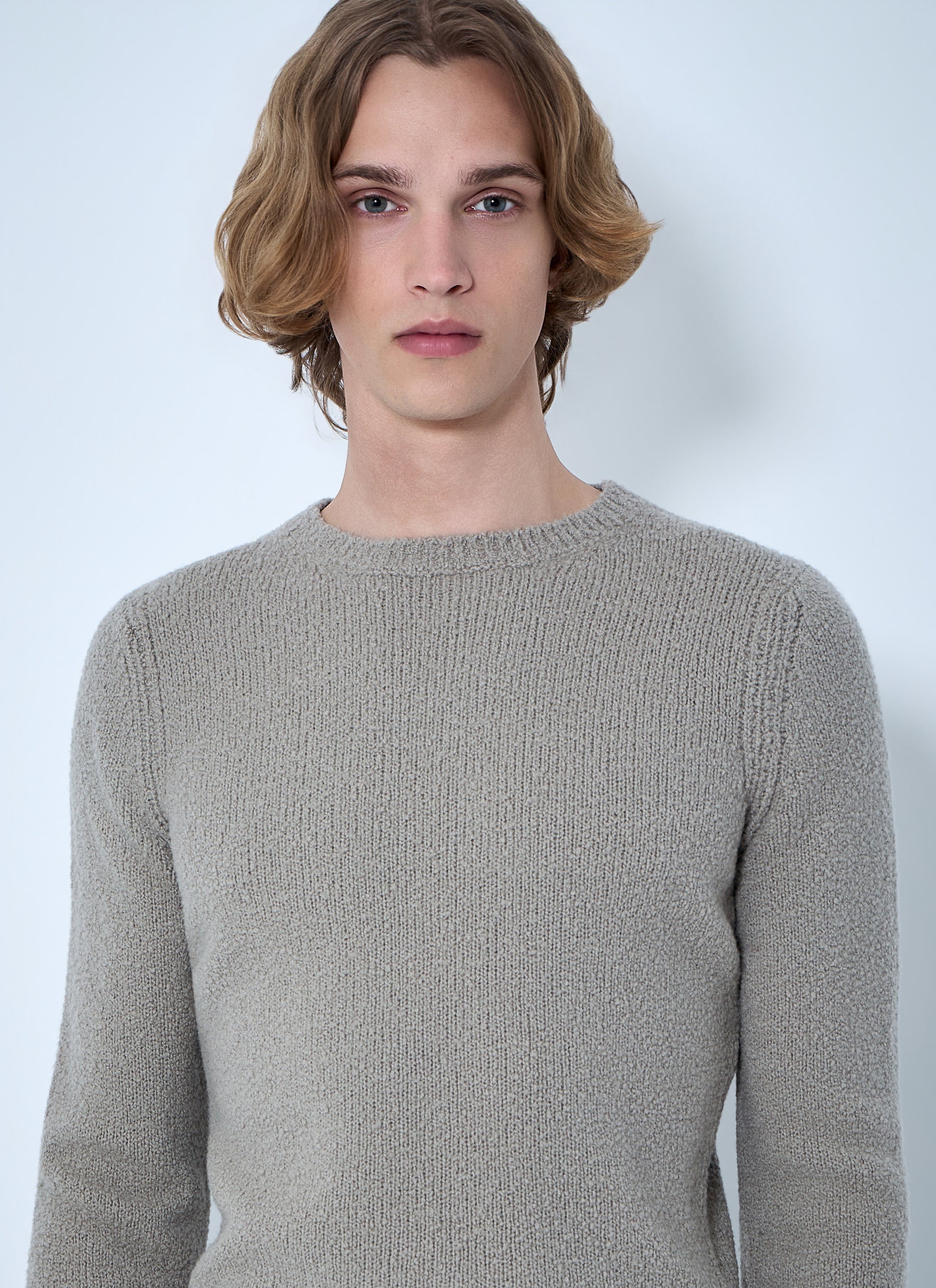 Rier Men Textured Knit Sweater RIER