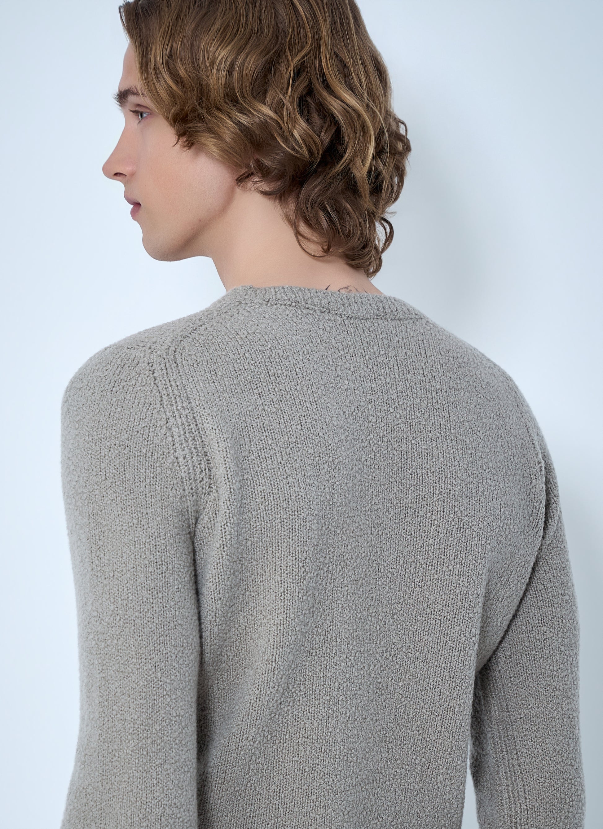 Rier Men Textured Knit Sweater RIER