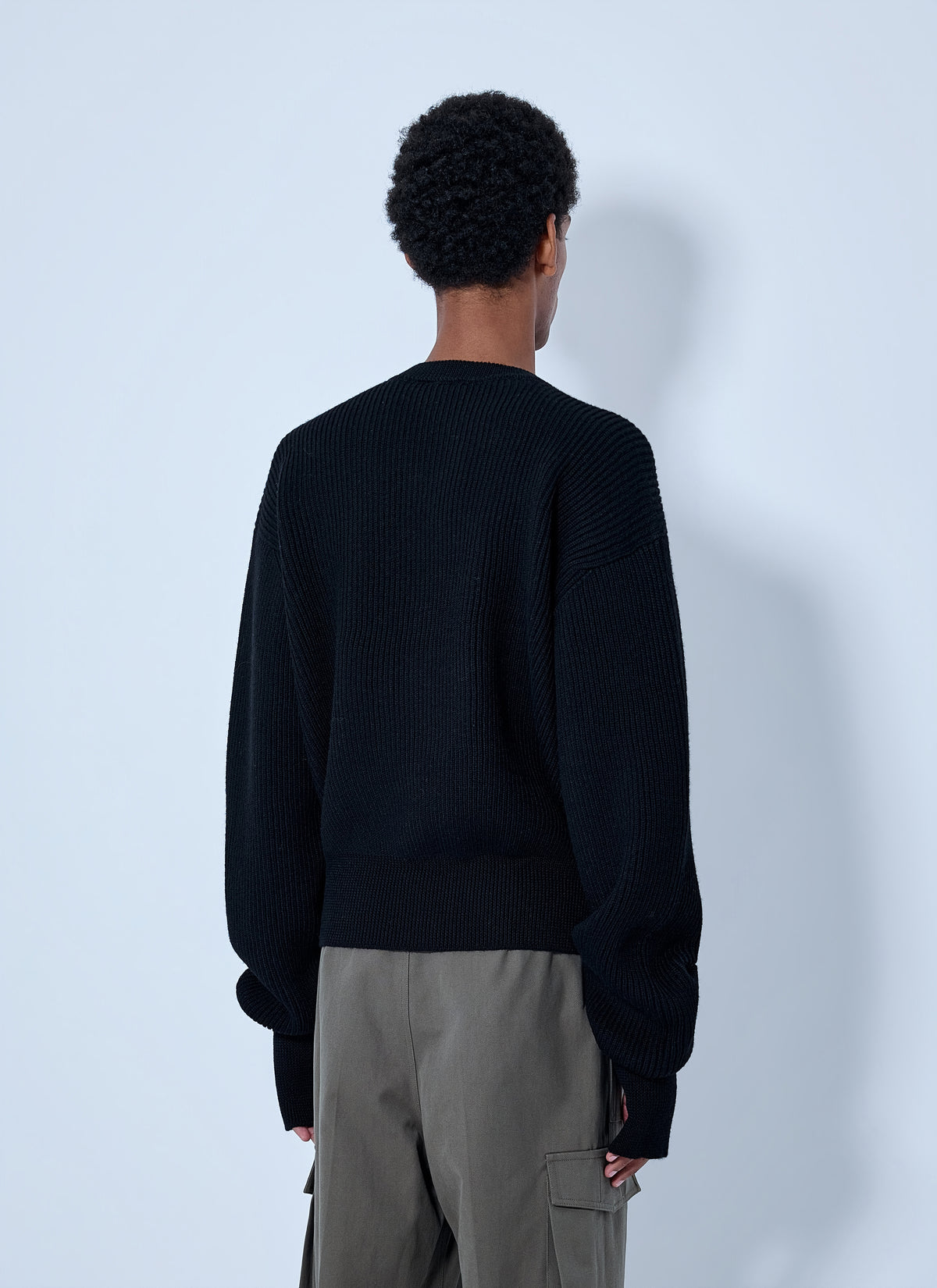 Rier Men Ribbed Zip-Up Cardigan RIER