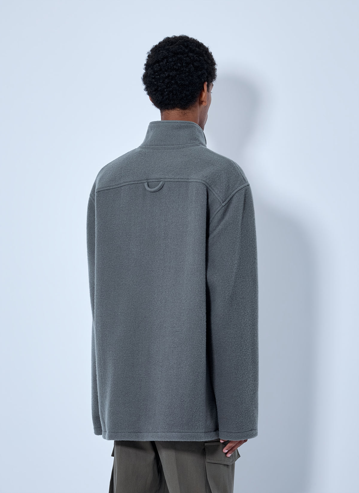 Rier Men Fleece Polo Sweatshirt RIER