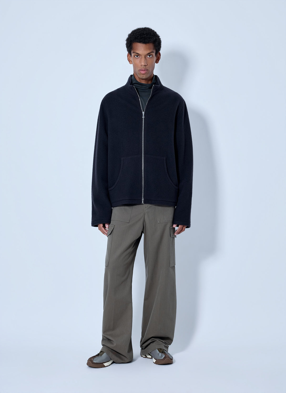 Rier Men Fleece Full Zip Sweatshirt RIER