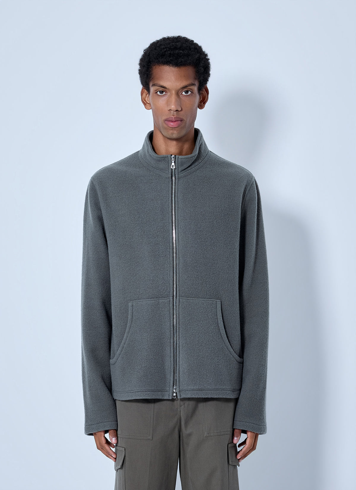 Rier Men Fleece Full Zip Sweatshirt RIER