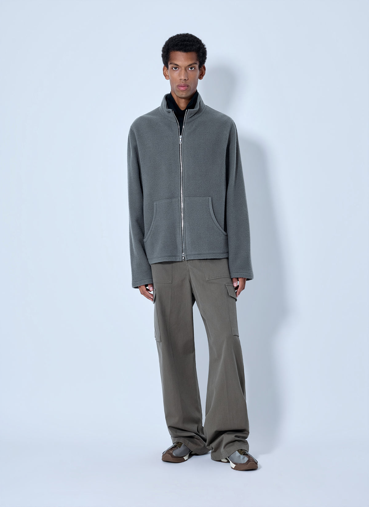 Rier Men Fleece Full Zip Sweatshirt RIER