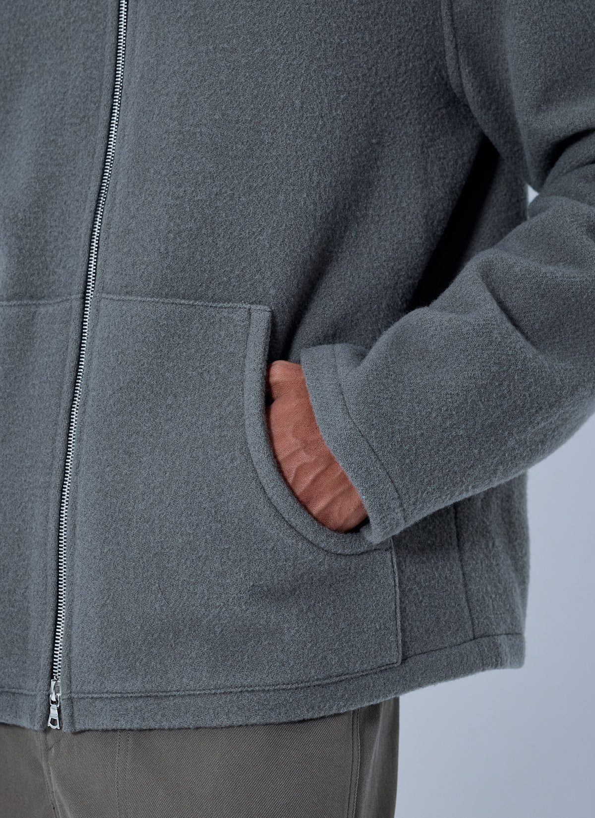 Rier Men Fleece Full Zip Sweatshirt RIER