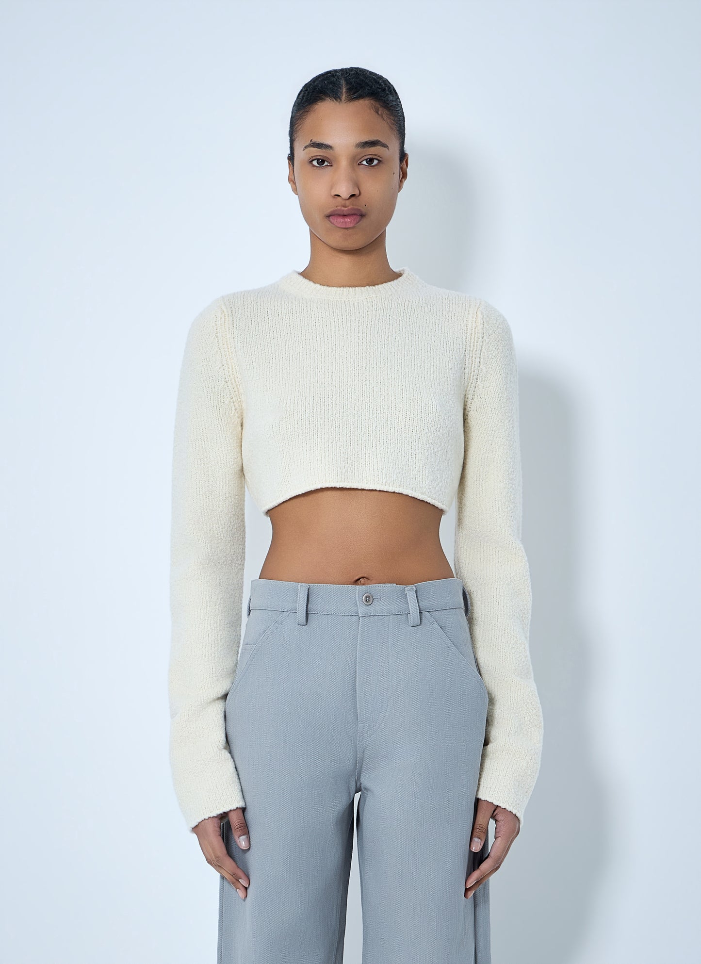 Rier Women Cropped Knit Sweater RIER