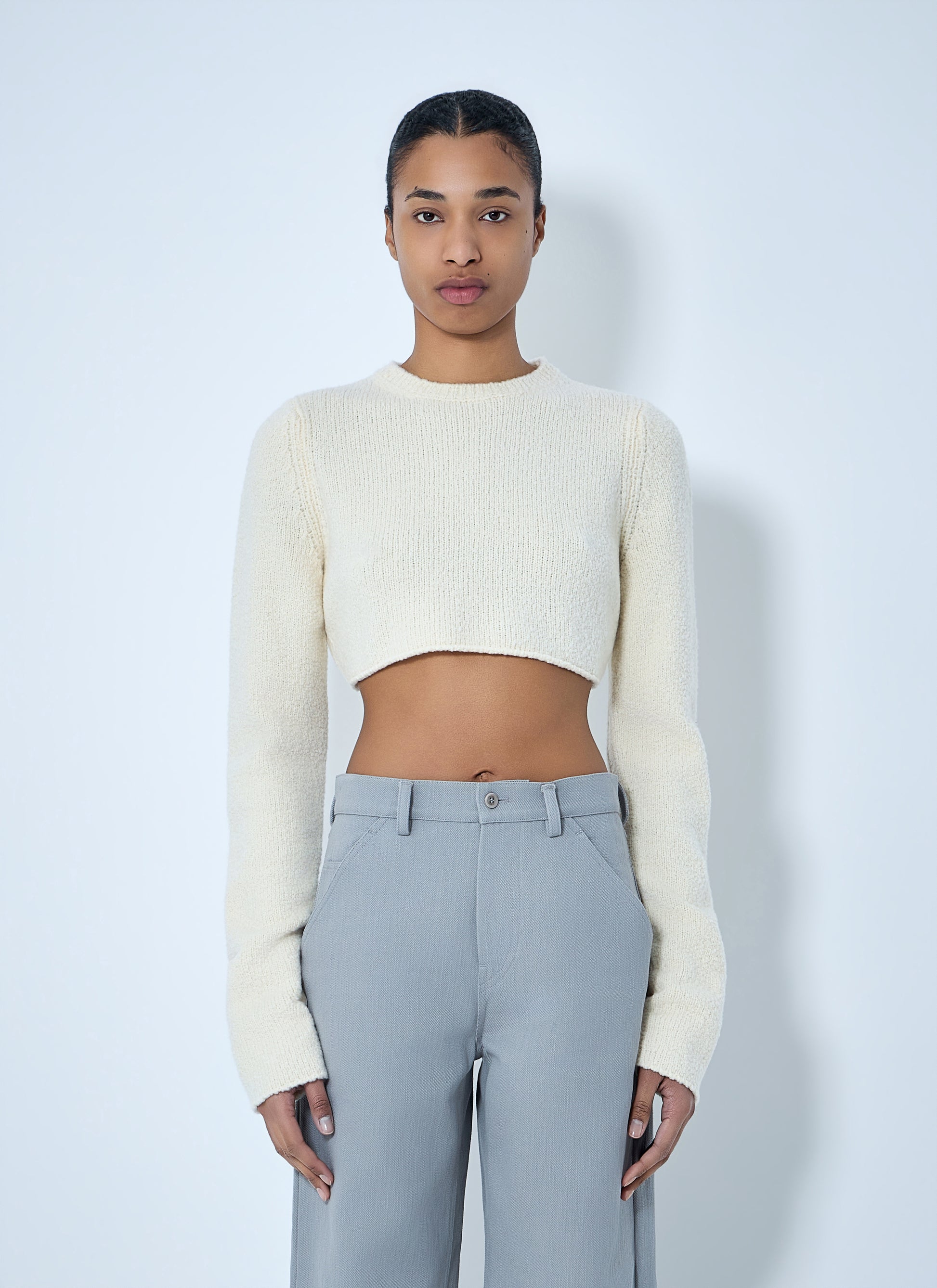 Rier Women Cropped Knit Sweater RIER