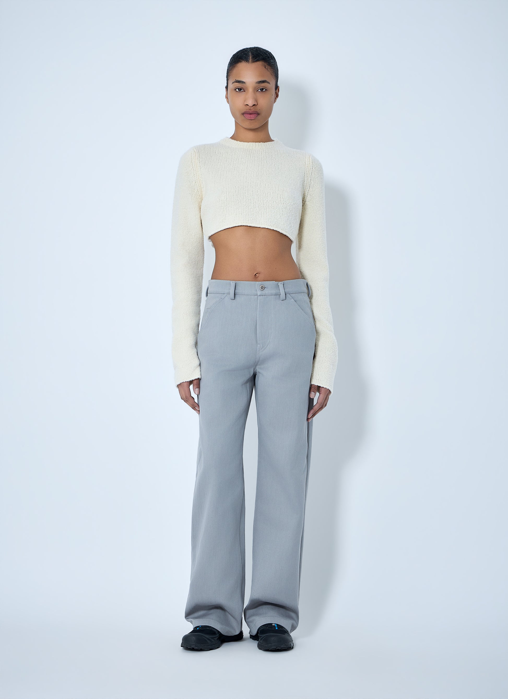 Rier Women Cropped Knit Sweater RIER