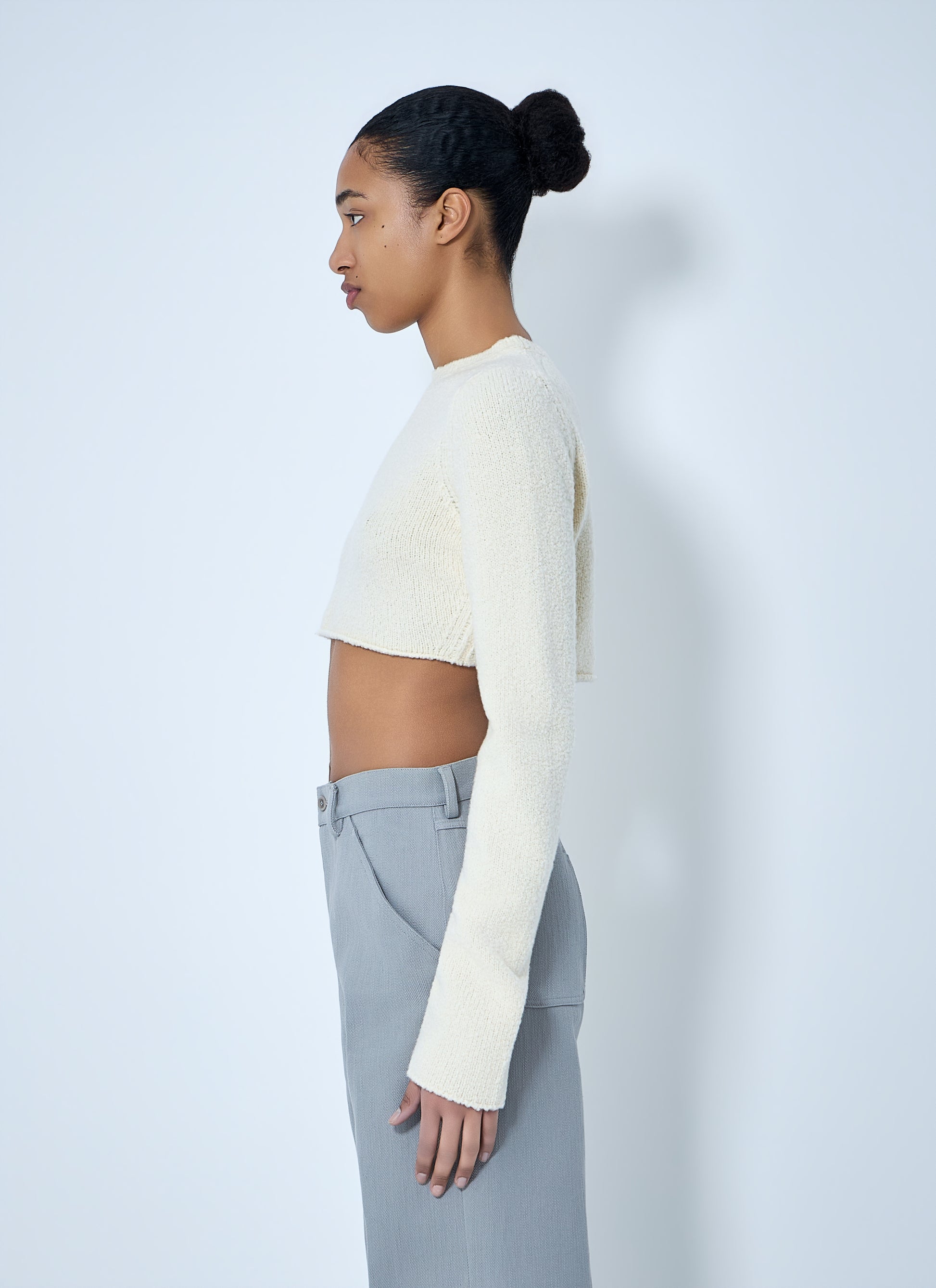 Rier Women Cropped Knit Sweater RIER