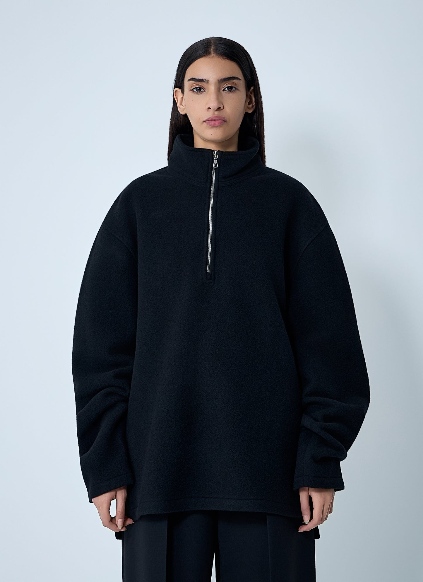 Rier Men Zip-Up Fleece Sweatshirt RIER