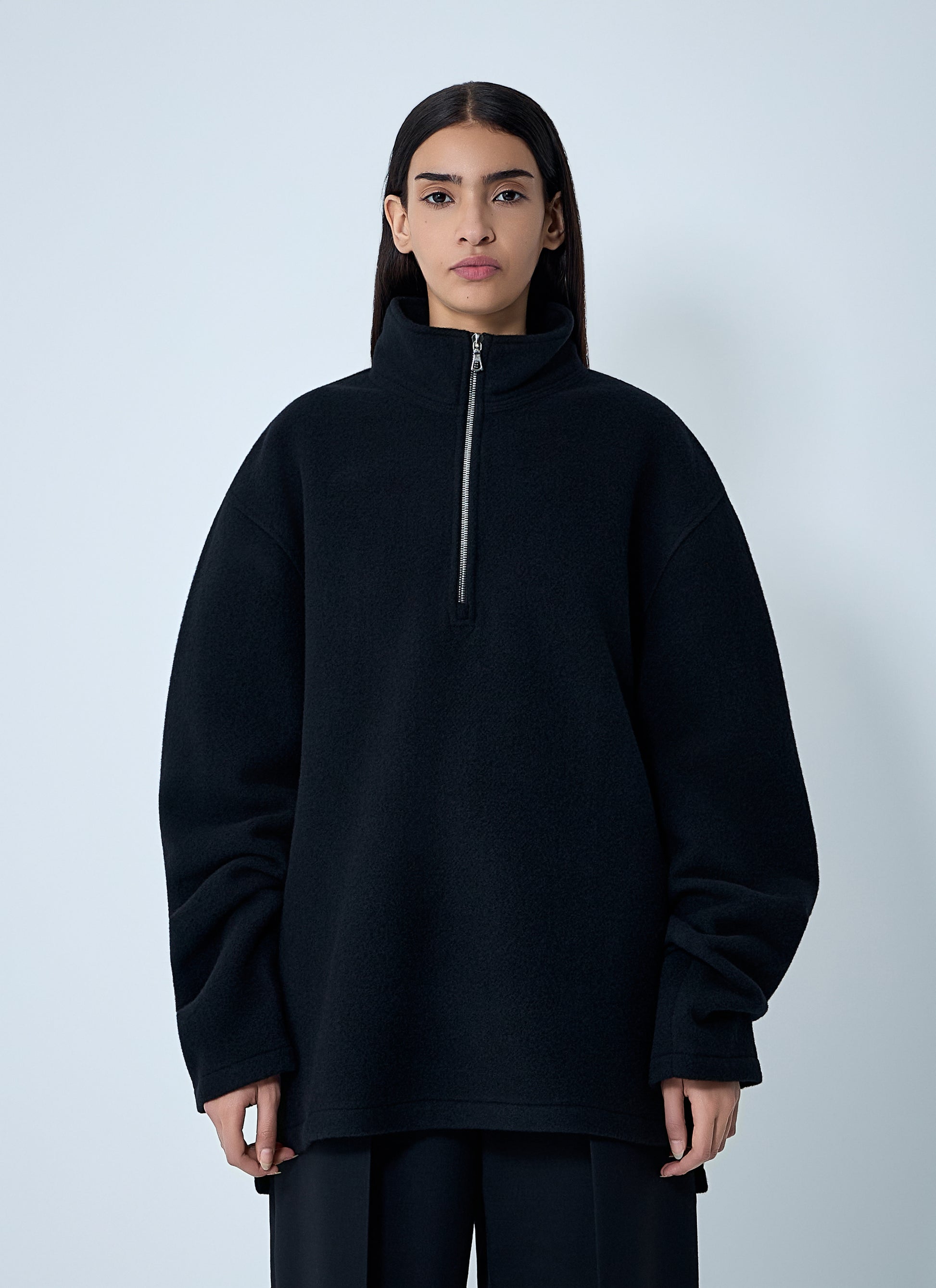 Rier Men Zip-Up Fleece Sweatshirt RIER