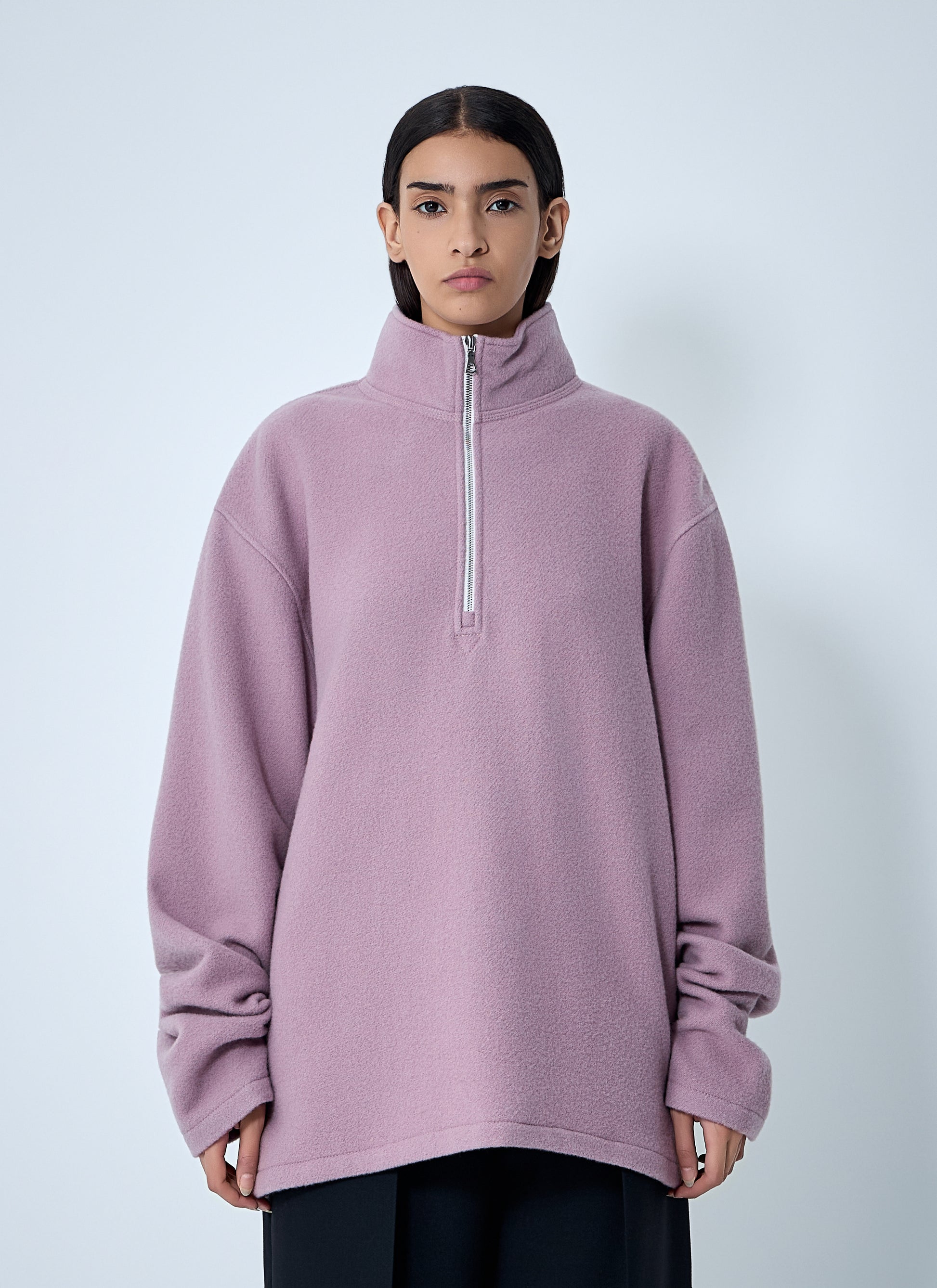 Rier Men Zip-Up Fleece Sweatshirt RIER