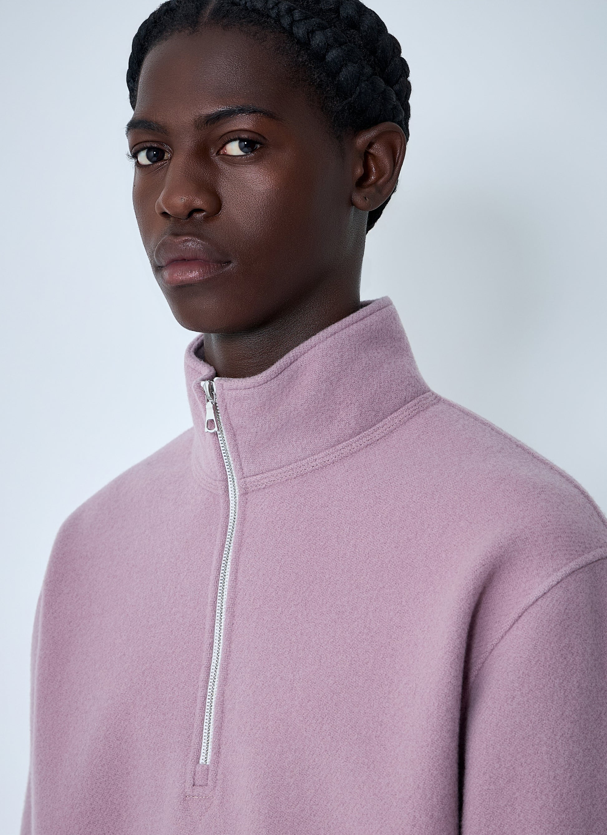 Rier Men Zip-Up Fleece Sweatshirt RIER