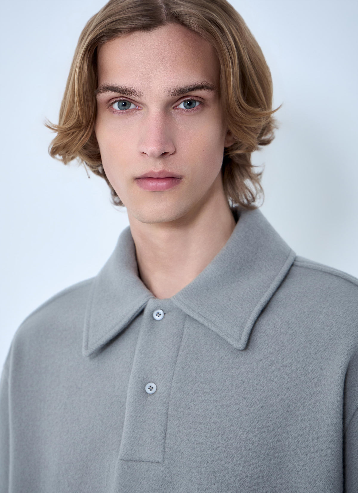 Rier Men Oversized Polo Knit Jumper RIER
