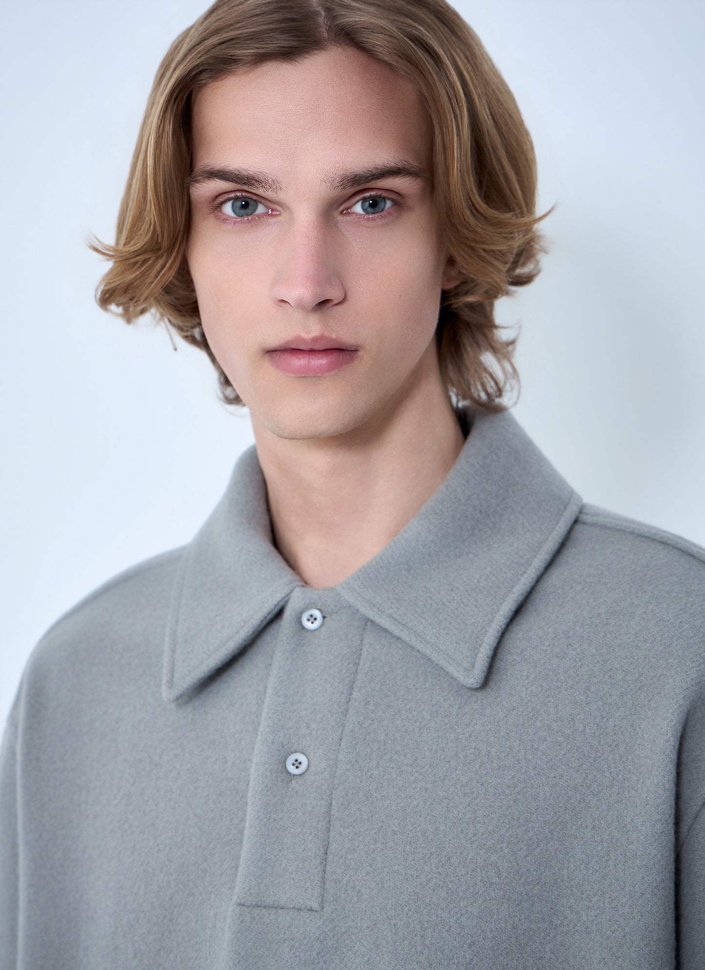 Rier Men Oversized Polo Knit Jumper RIER