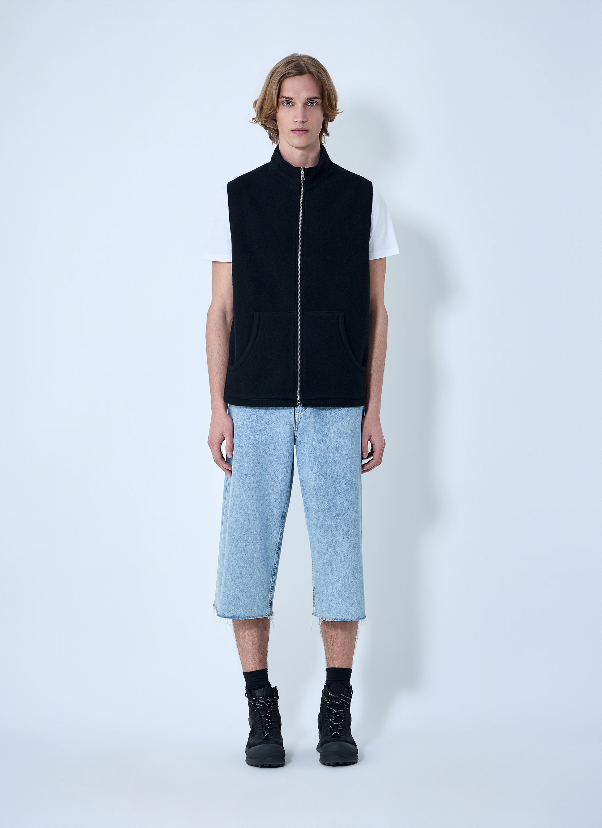 Rier Men High-Neck Zip Vest RIER