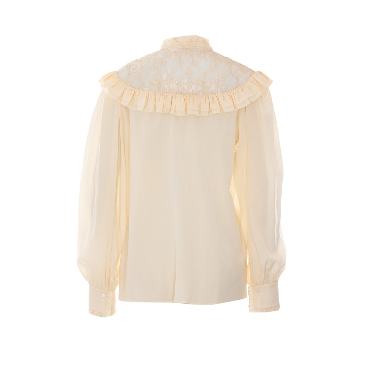 Chloe' Women Ruched And Lace Detail Shirt CHLOE