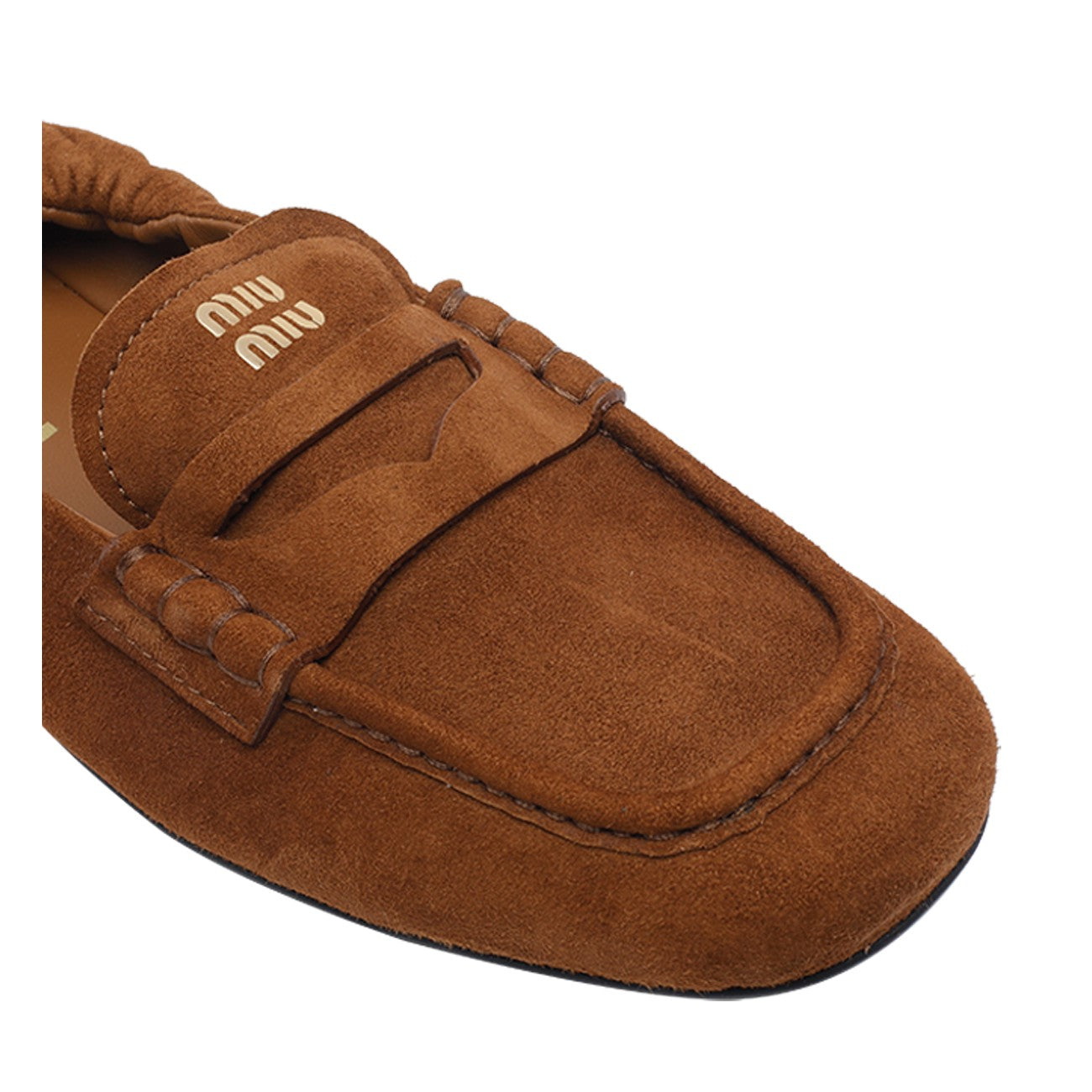 Miu Miu Women Ruches Loafers In Suede MIU MIU
