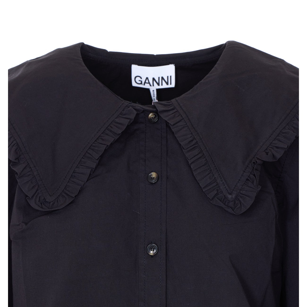 Ganni Women Ruffle Shirt GANNI