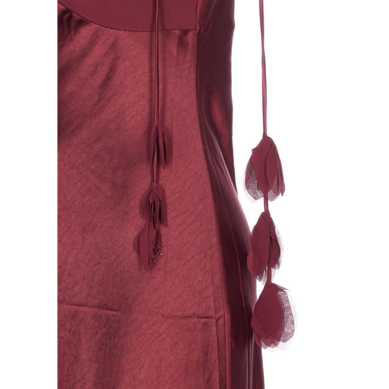 Self Portrait Women Satin Flower Midi Dress SELF-PORTRAIT