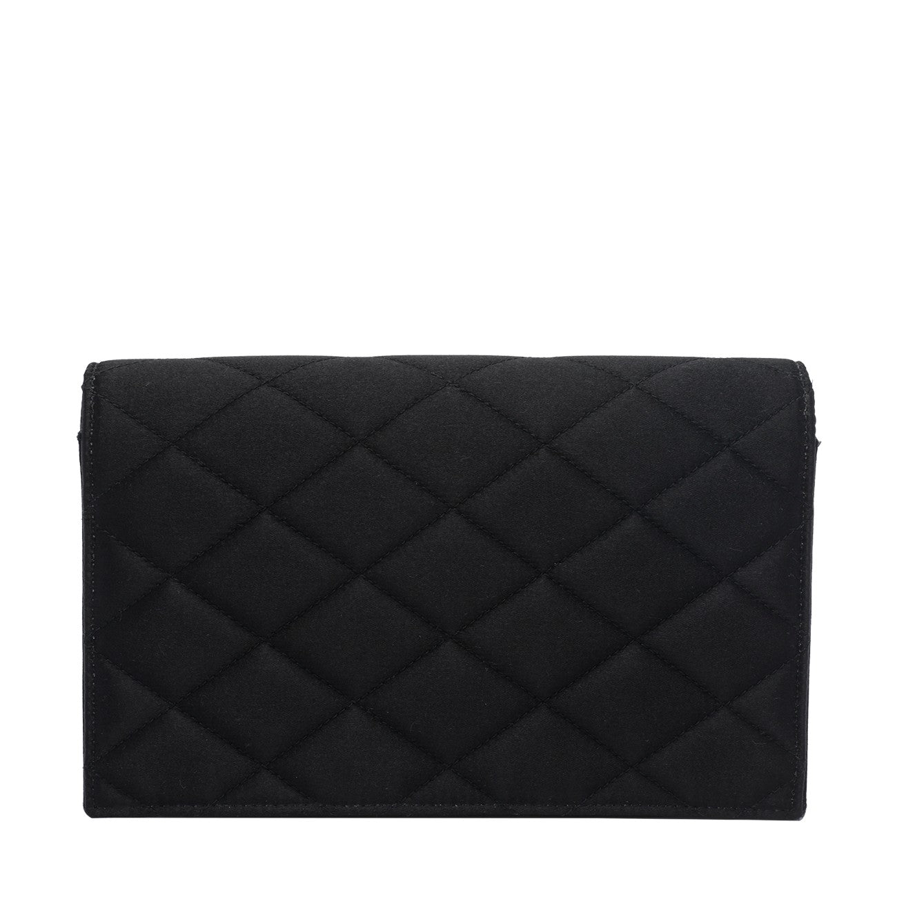 Saint Laurent Women Satin Paris Wallet With Chain SAINT LAURENT