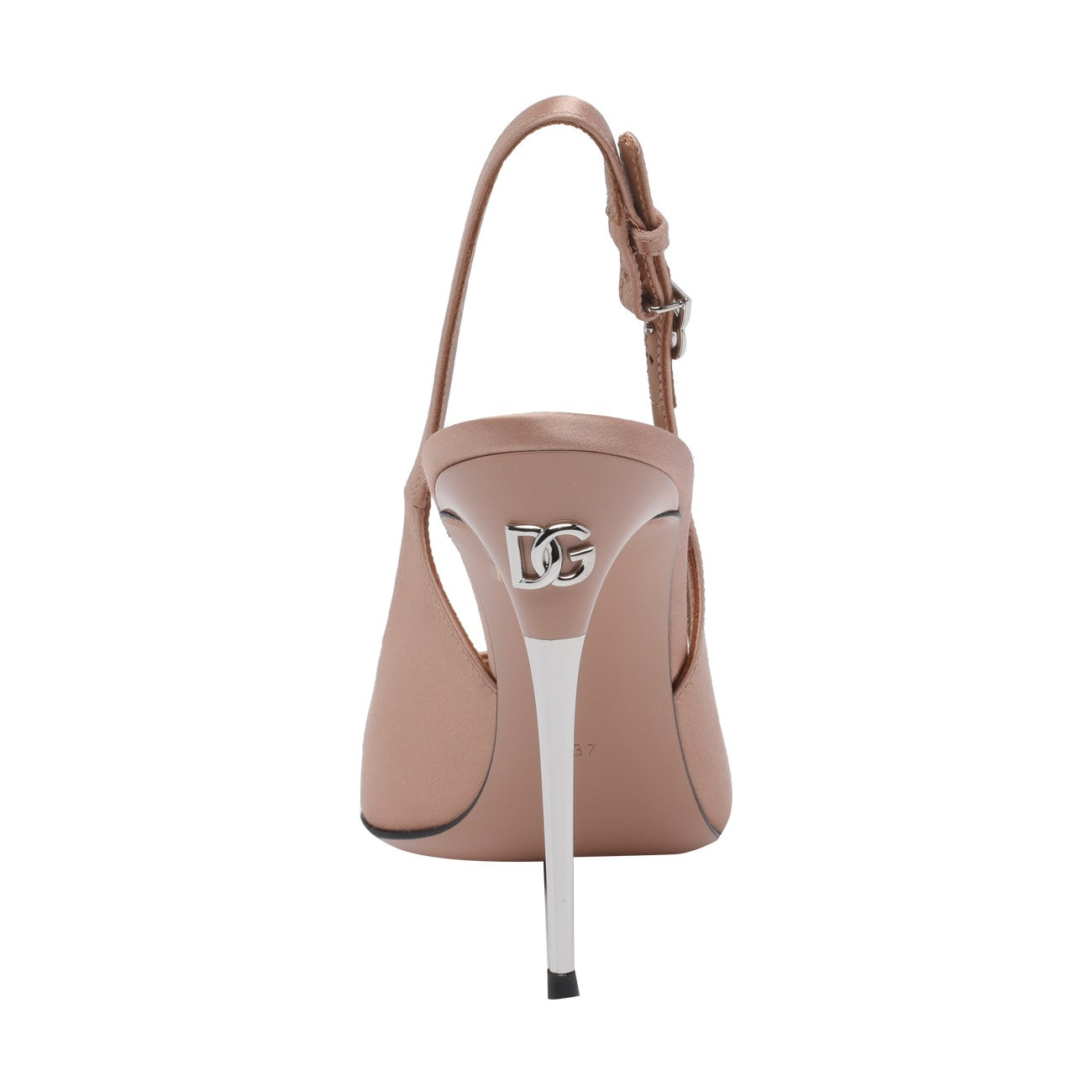 Dolce&Gabbana Women Satin Slingback With Dg Logo DOLCE & GABBANA