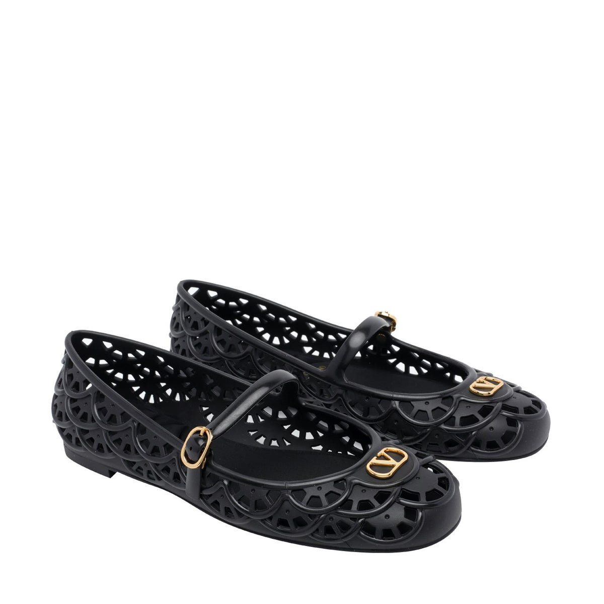 Valentino Garavani Women Scallops Motif Ondette Flats