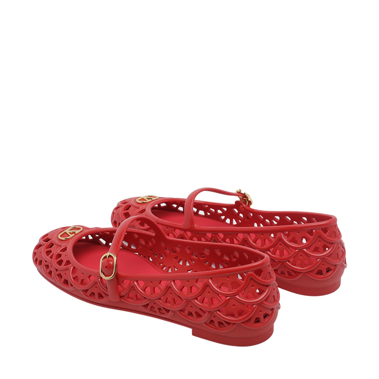 Valentino Garavani Women Scallops Motif Ondette Flats VALENTINO GARAVANI