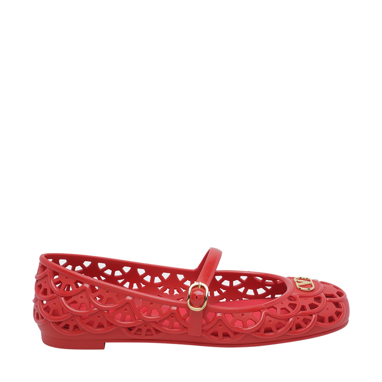 Valentino Garavani Women Scallops Motif Ondette Flats VALENTINO GARAVANI