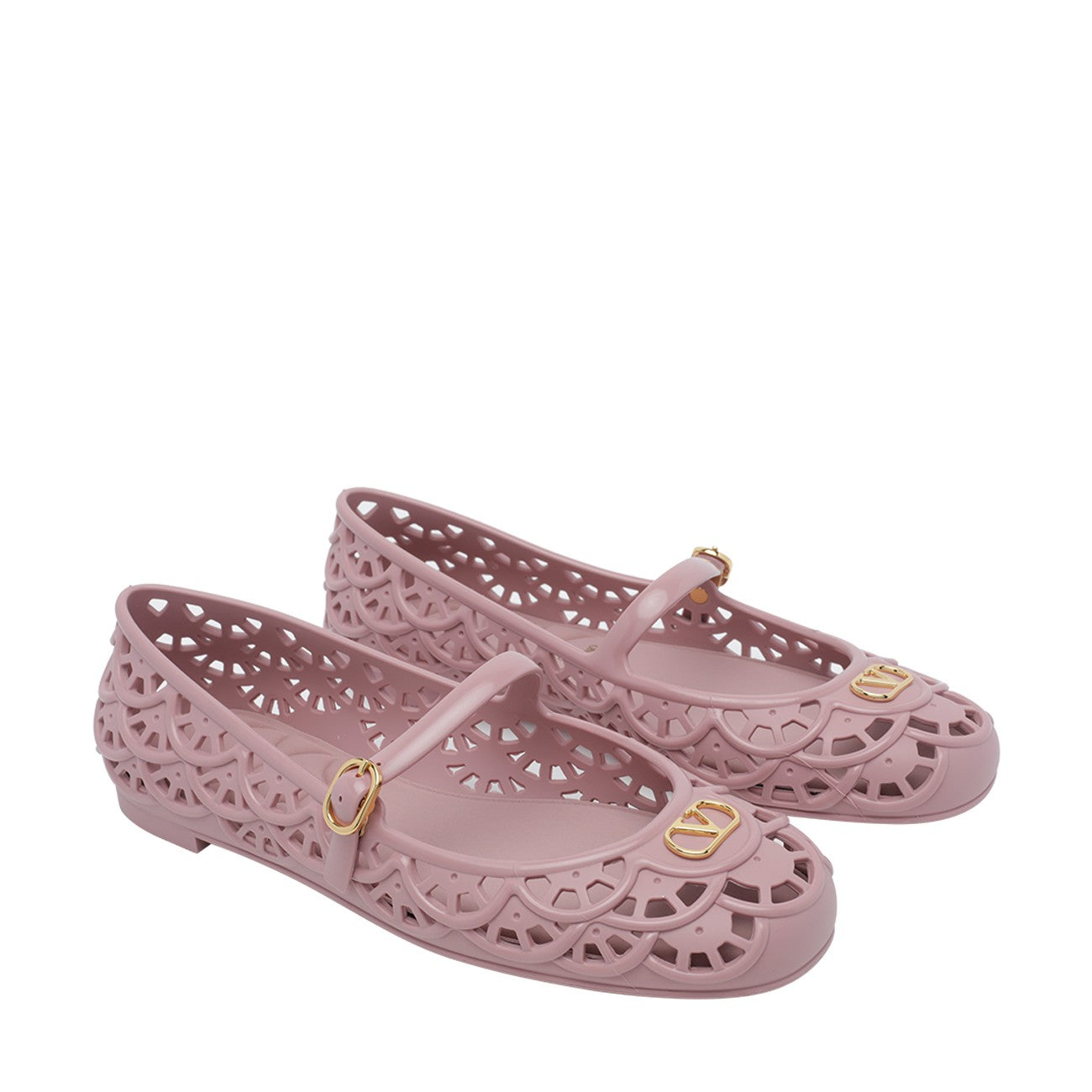 Valentino Garavani Women Scallops Motif Ondette Flats VALENTINO GARAVANI