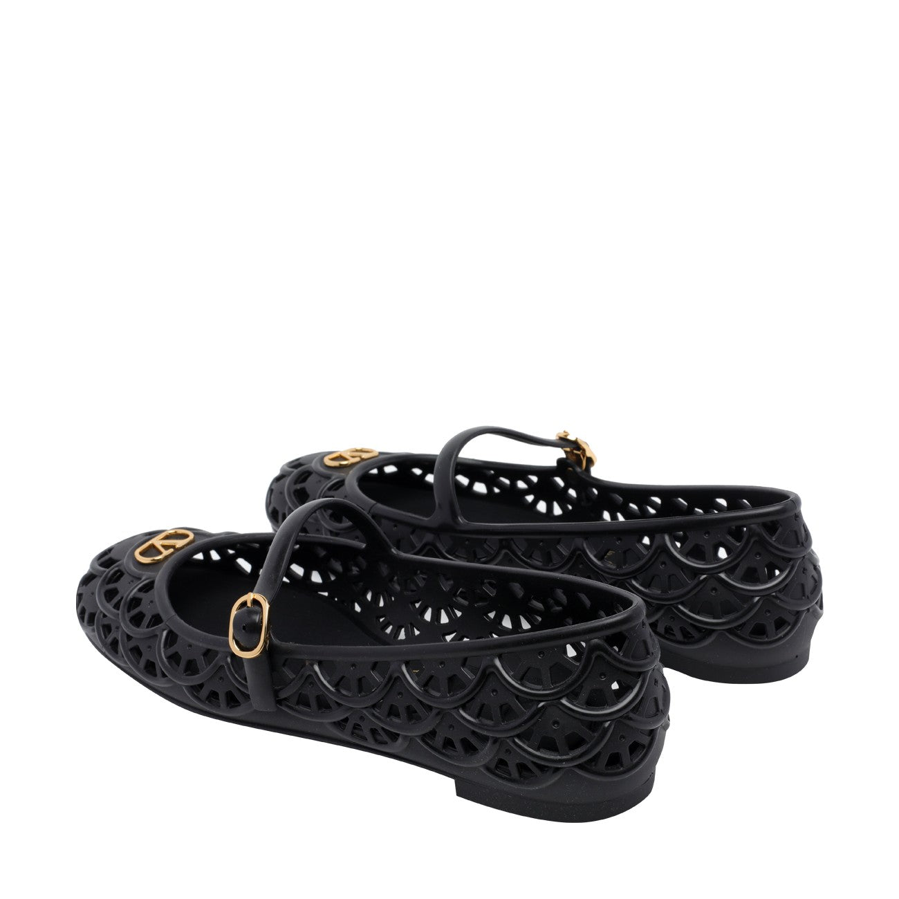 Valentino Garavani Women Scallops Motif Ondette Flats VALENTINO GARAVANI