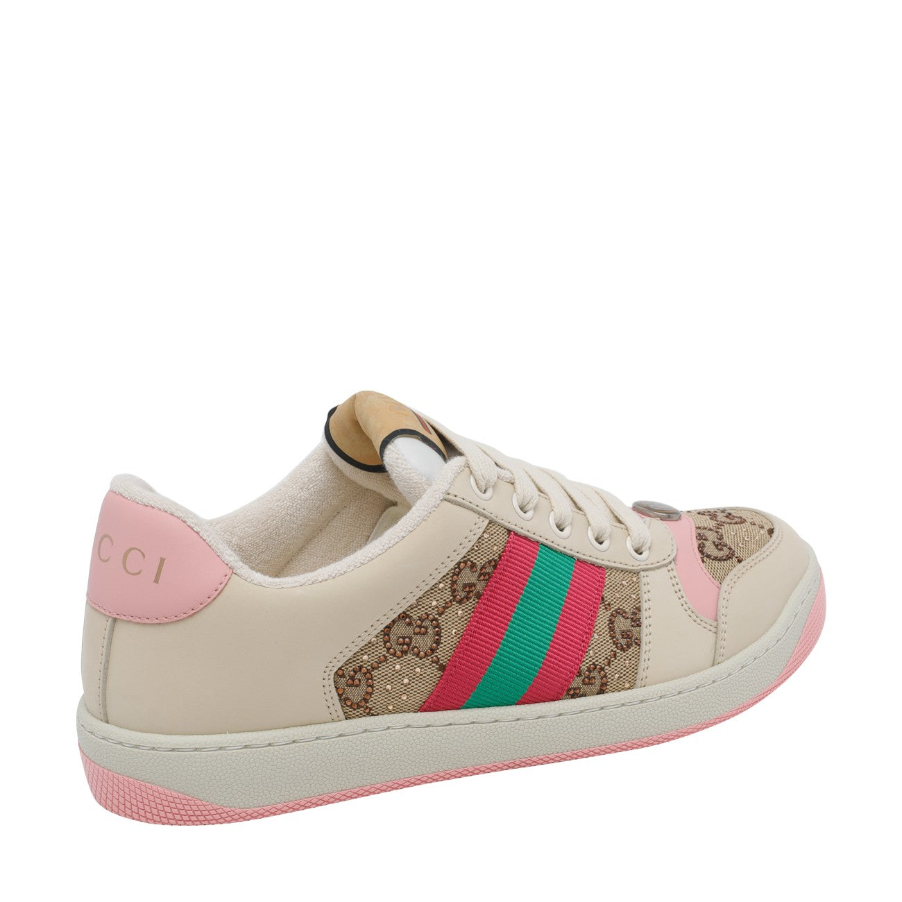 Gucci Women Screener Sneakers With Crystals GUCCI