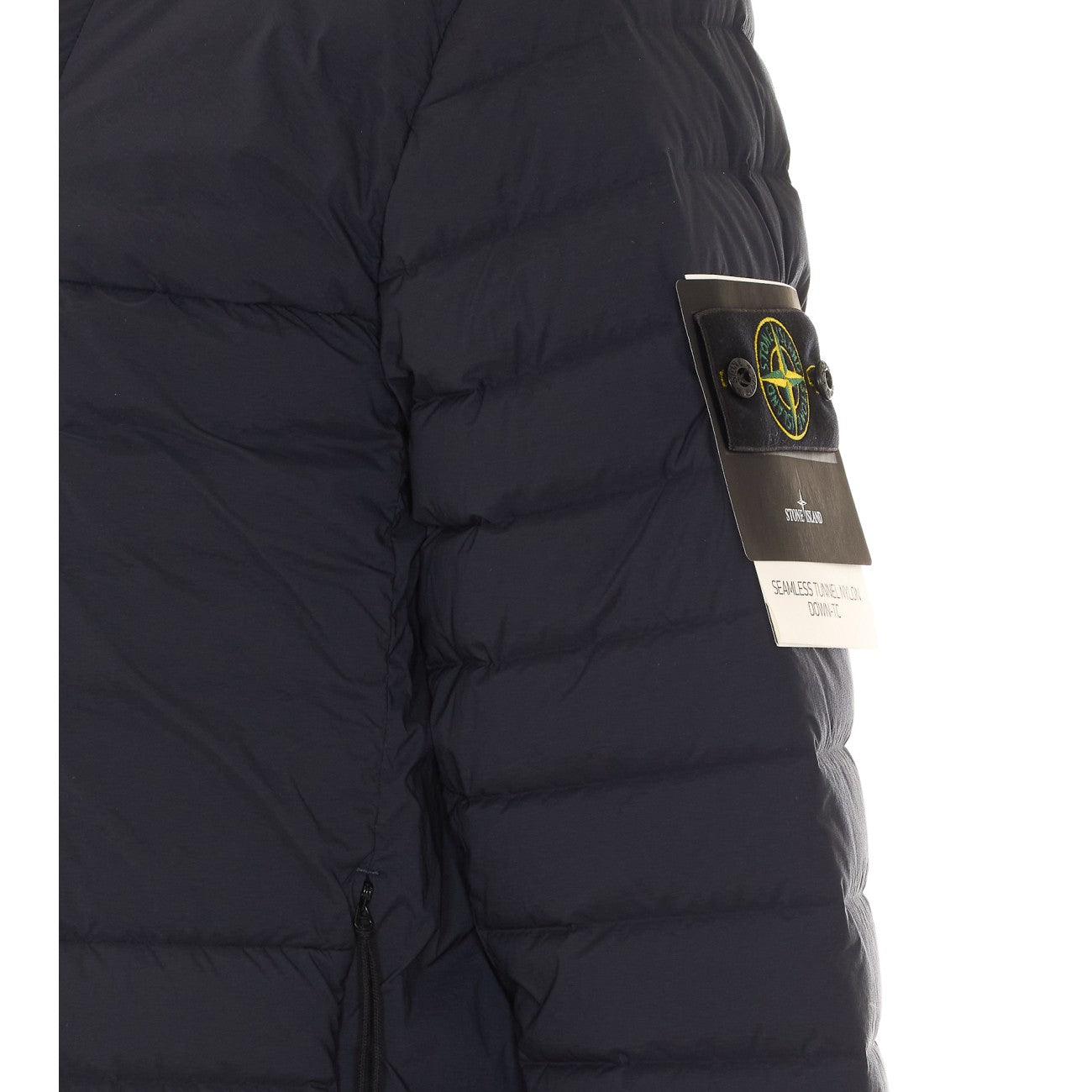 Stone Island Men Seamless Tunnel Nylon Logo Down Jacket STONE ISLAND