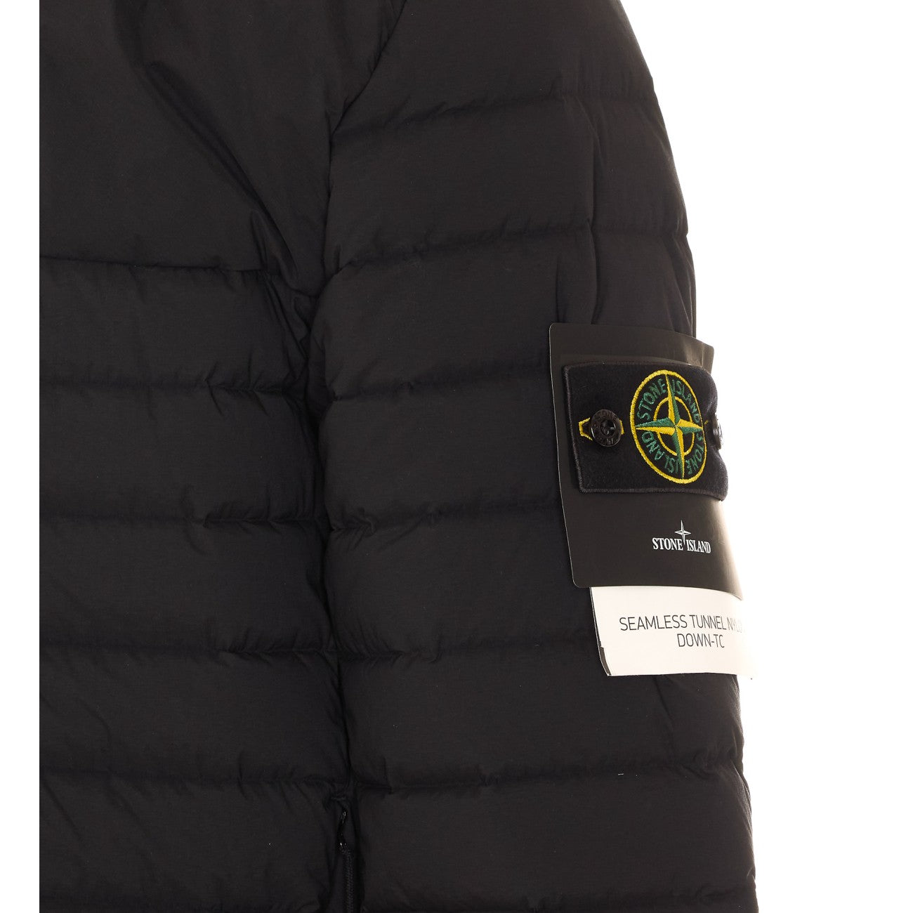 Stone Island Men Seamless Tunnel Nylon Logo Down Jacket STONE ISLAND