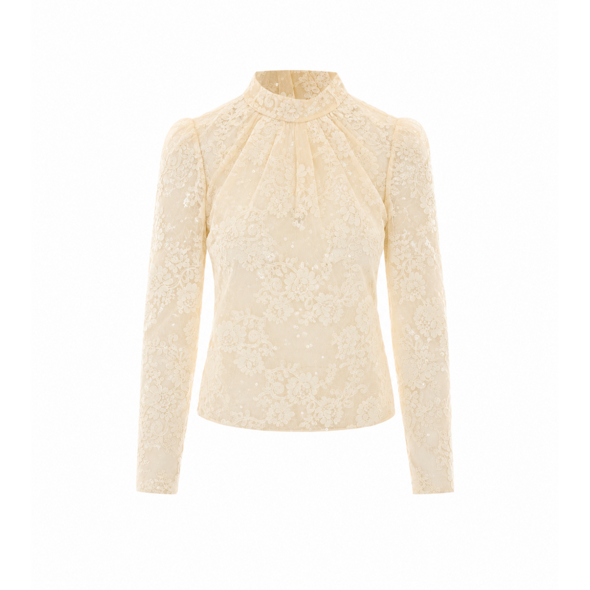 Self Portrait Women Sequin Lace Long Sleeves Top SELF-PORTRAIT