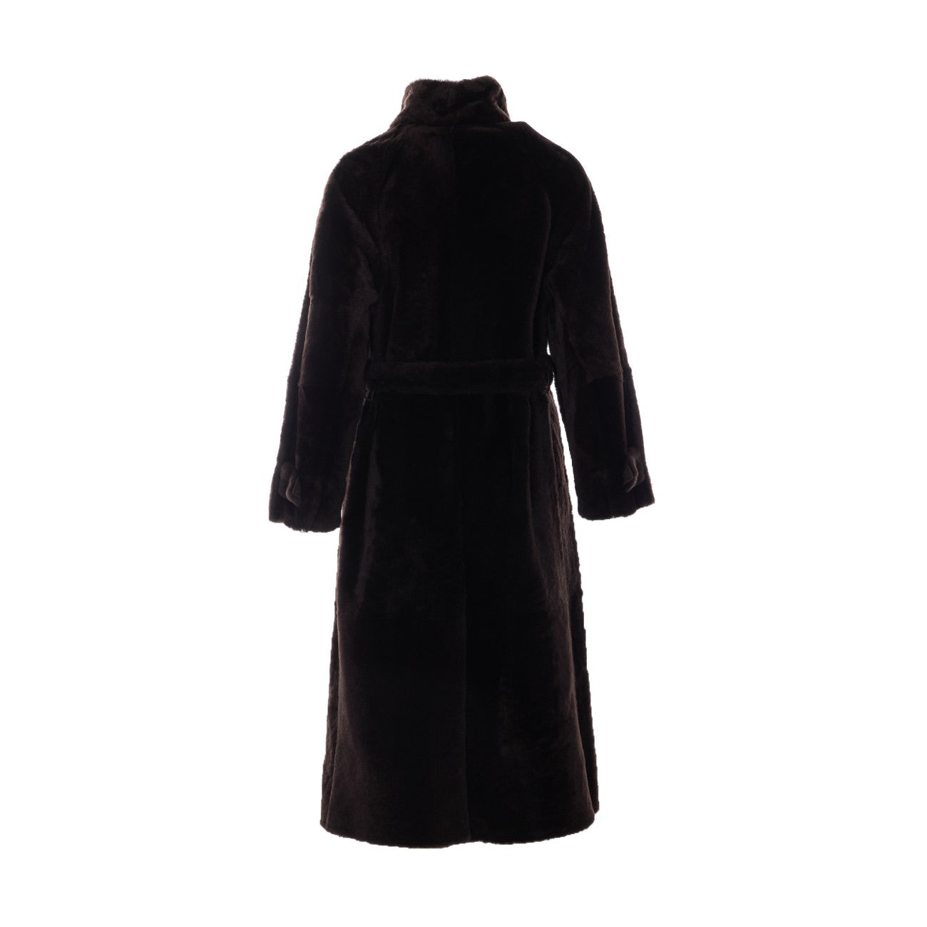 Brunello Cucinelli Women Shearling Coat With Belt And Monile BRUNELLO CUCINELLI