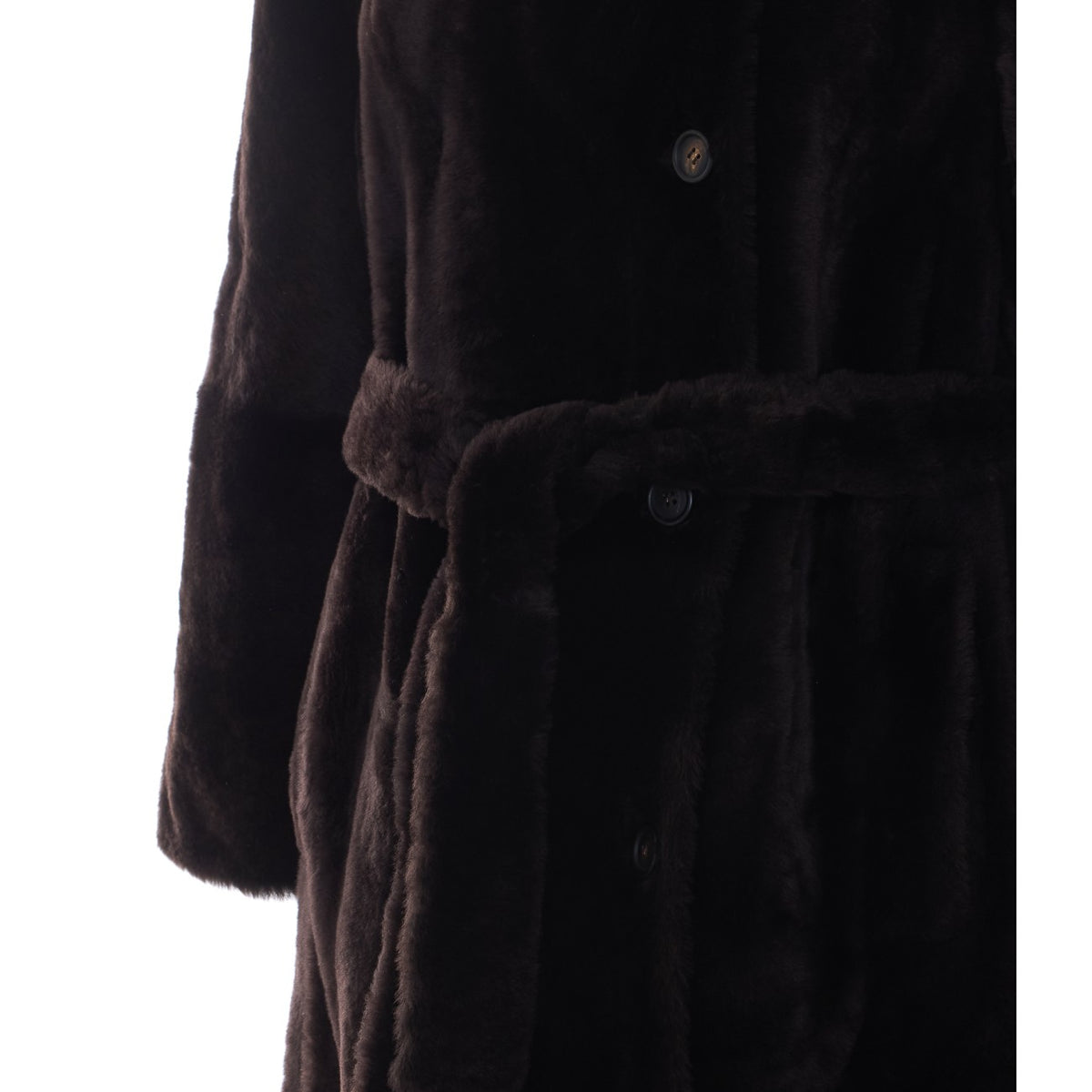 Brunello Cucinelli Women Shearling Coat With Belt And Monile BRUNELLO CUCINELLI