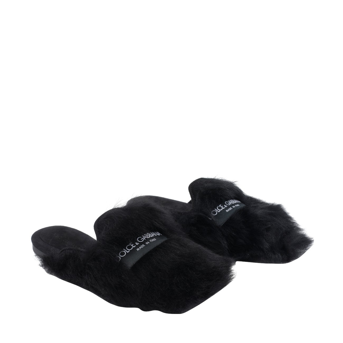 Dolce&Gabbana Women Shearling Slippers DOLCE & GABBANA