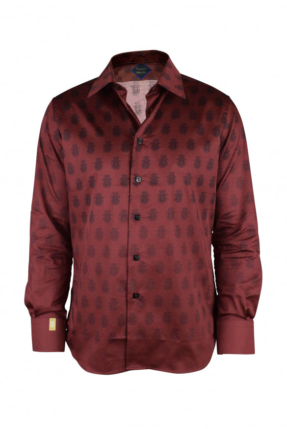 Billionaire Men Ls Milano All Over Shirt BILLIONAIRE